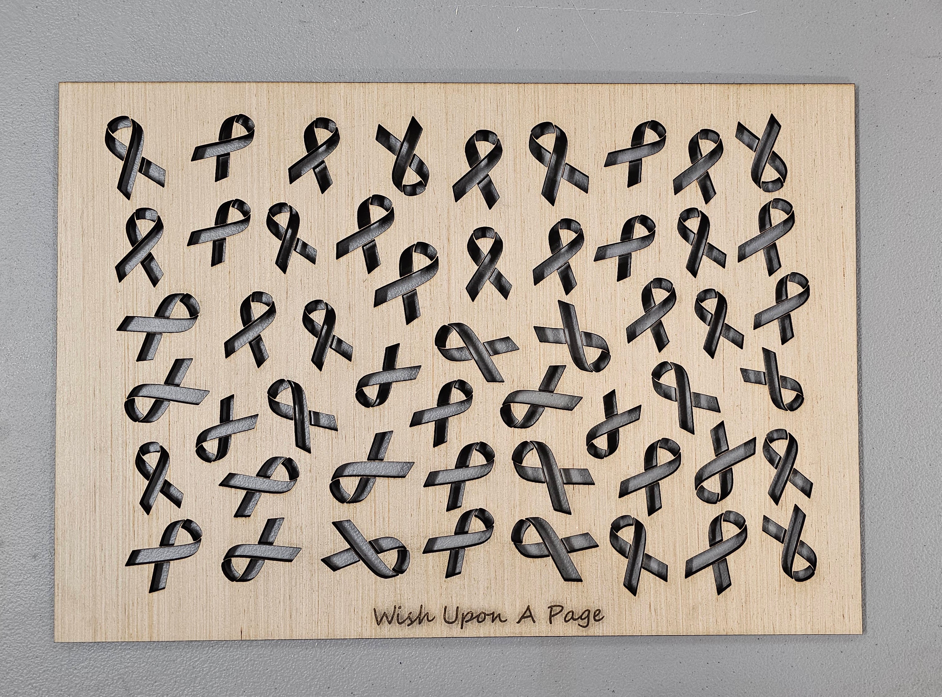 Scattered Cancer Ribbons Bleaching Stencil | Wish Upon A Page